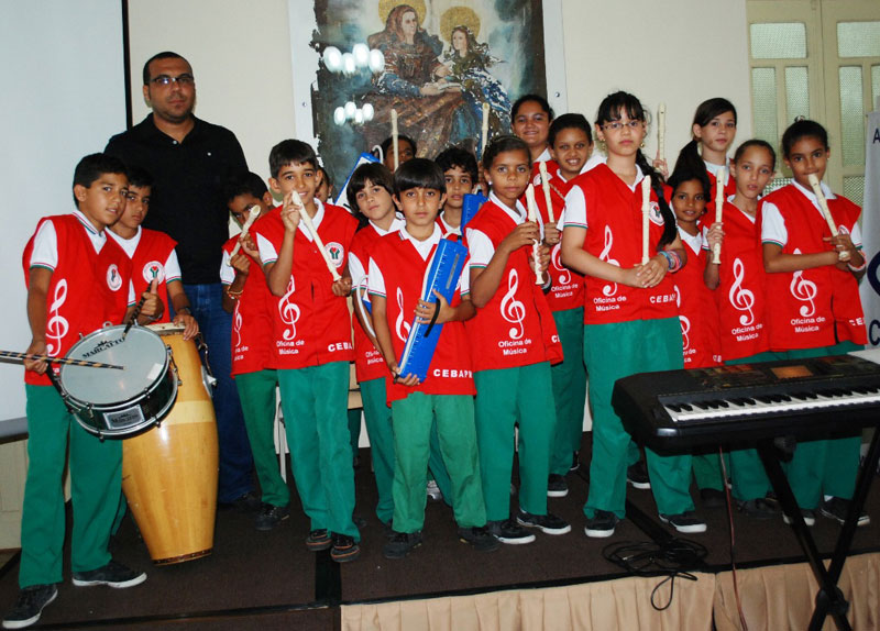 Crianas da Fundao Pedro Paes Mendona se apresentam no Palcio-Museu
